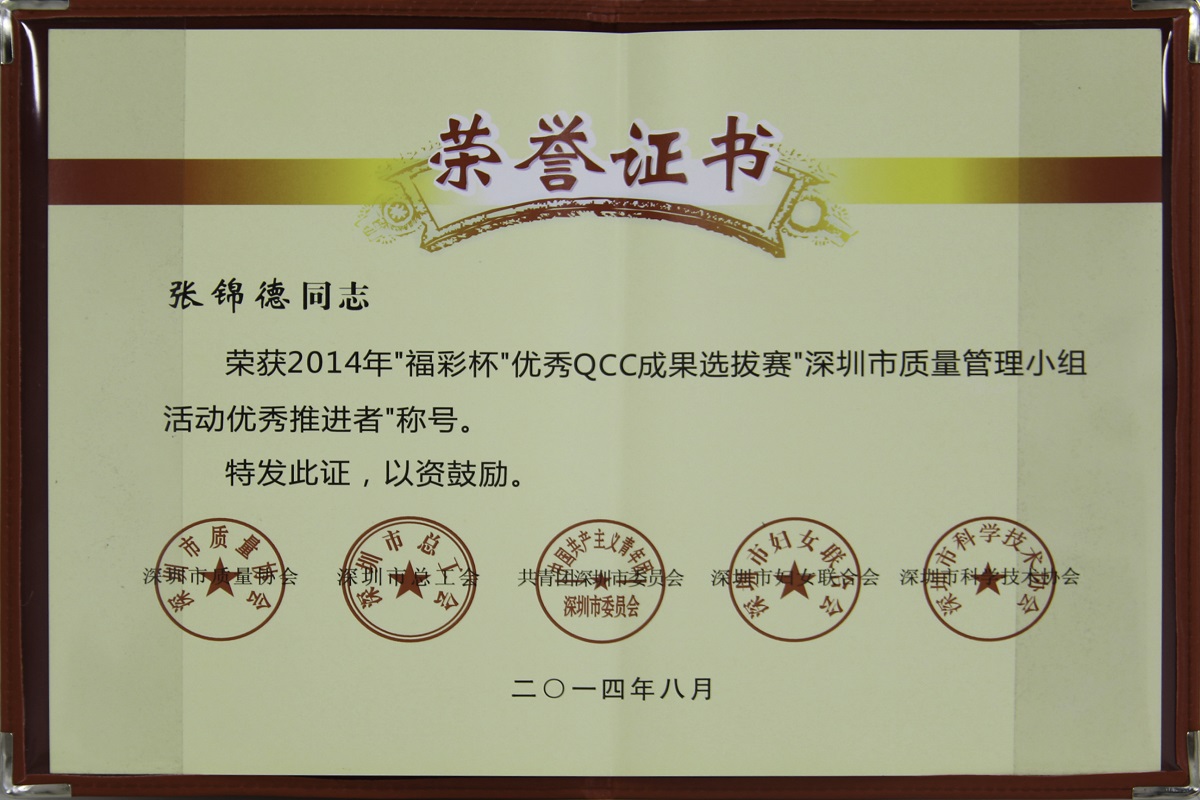 2014.09.29.2014�긣�ʱ�����QCCЧ��ѡ���������ƽ���